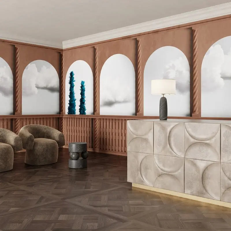 TapetaAventina z kolekcji Architecture marki Inkiostro Bianco