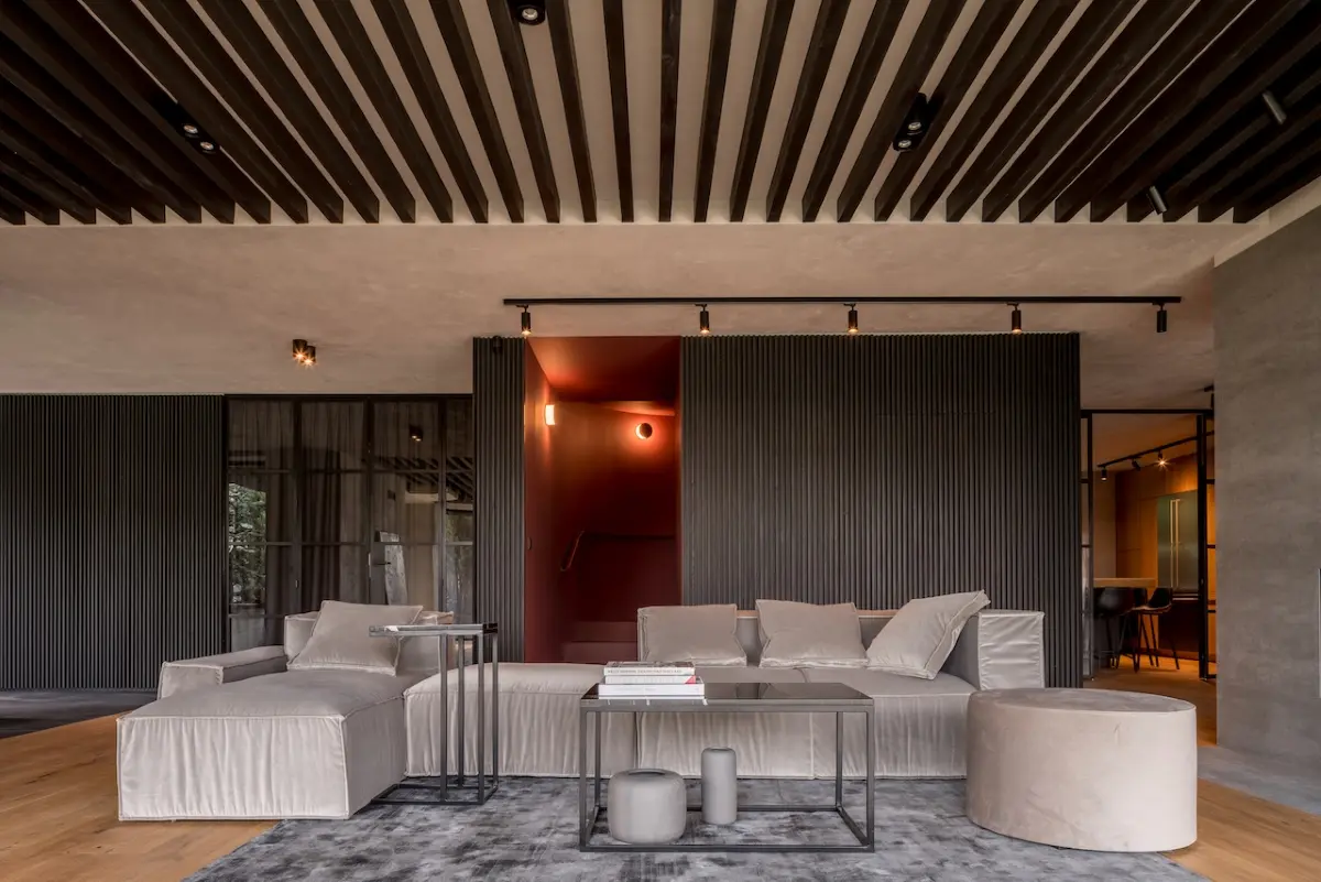 Sofa Umo Nononobo. Fot.: Bartek Bieliński Fotografia; proj.: Architektura wnętrz Anna Thurow