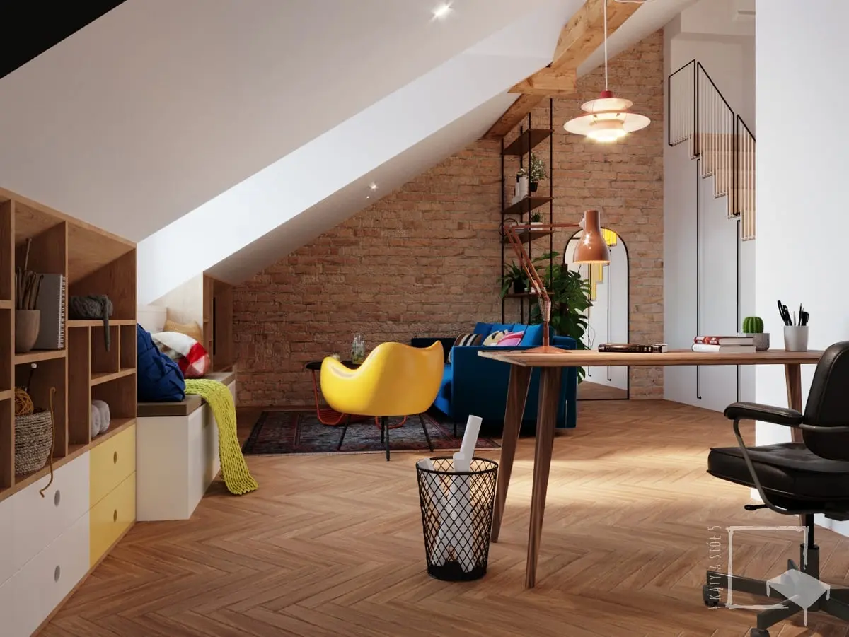 Projekt wnętrz: 4 kąty a stół 5 Pracownia Projektowa Ewelina Białobrzewska