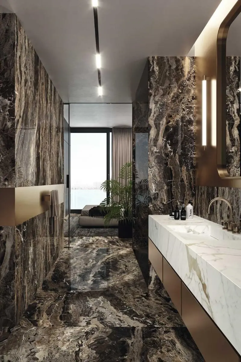 Kamienie szlachetne w łazience