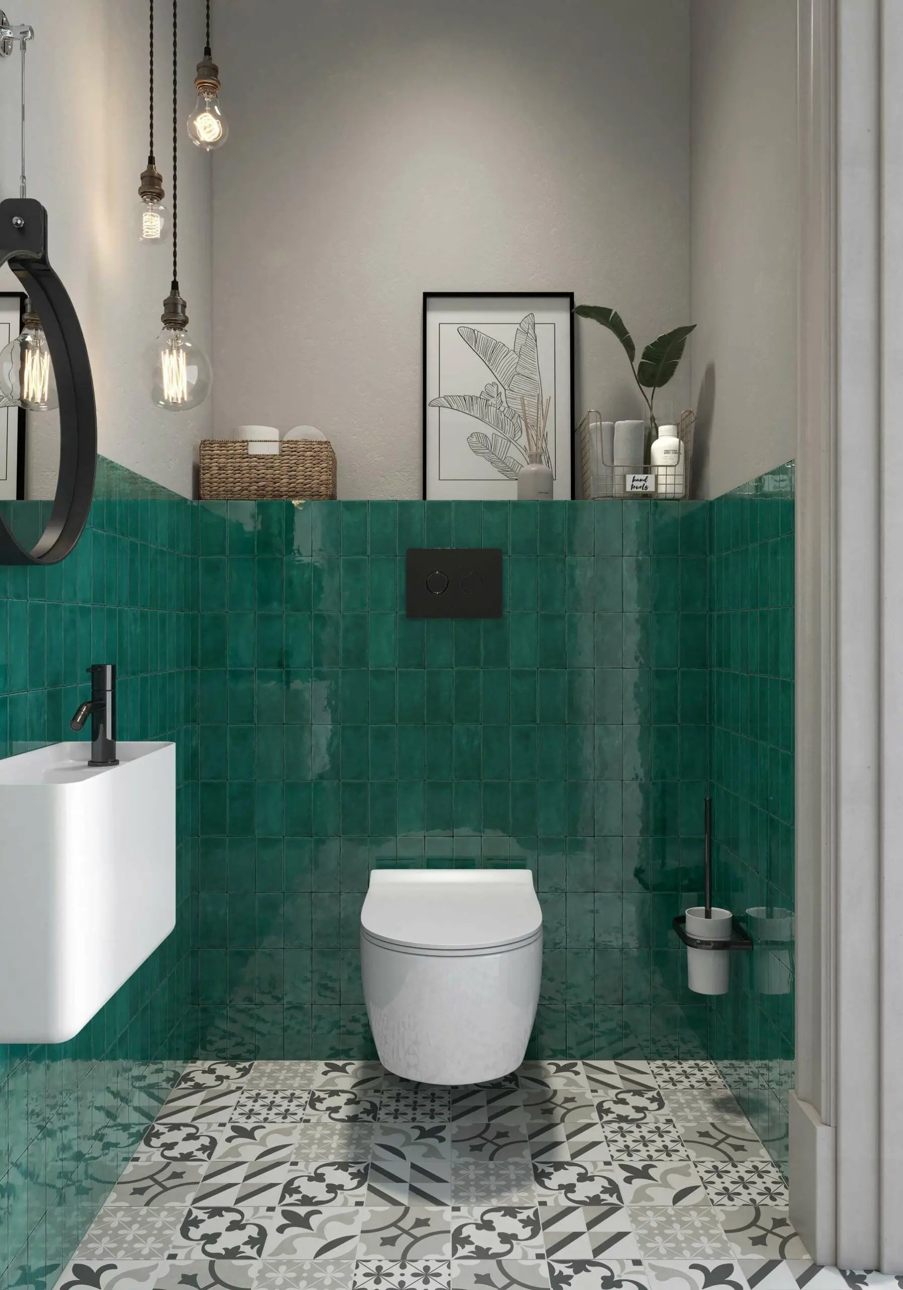 Płytki zielone Sartoria 6,5×13 cm