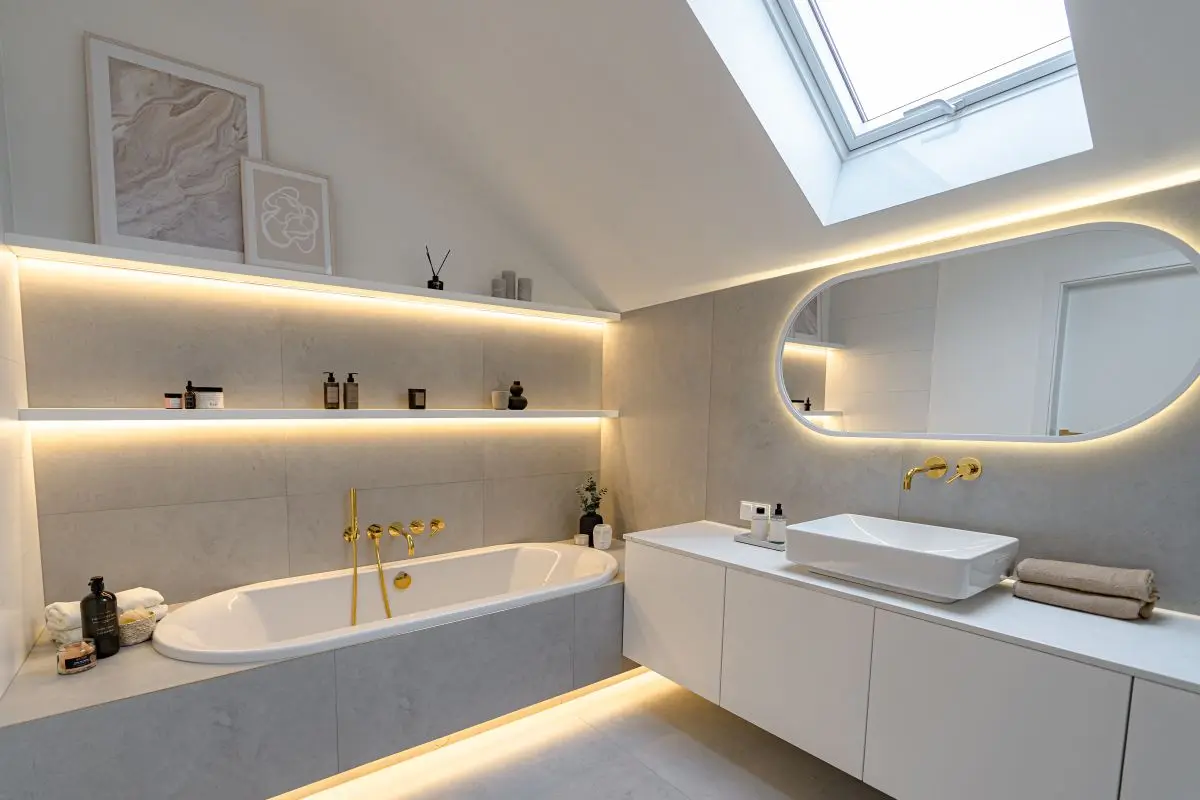 łazienka na poddaszu