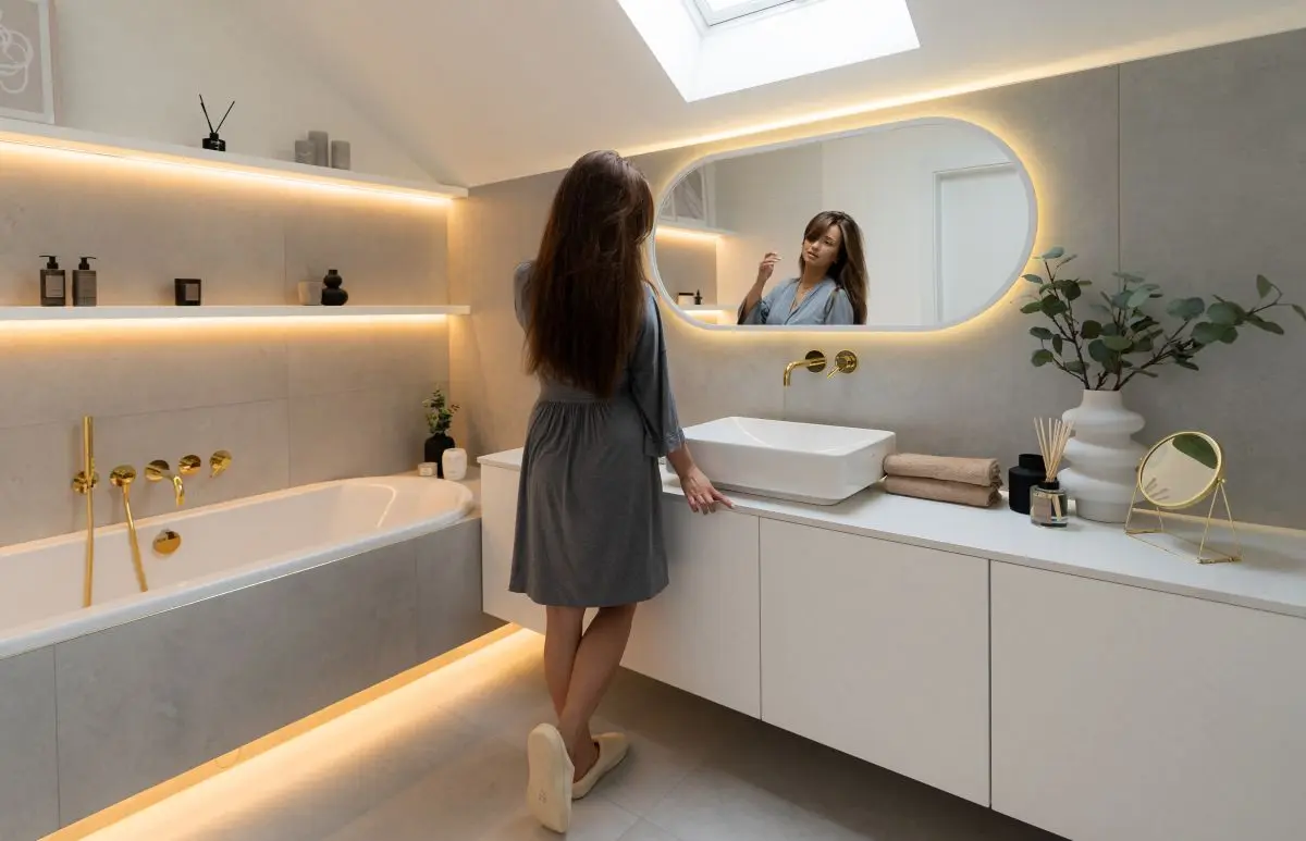 łazienka na poddaszu