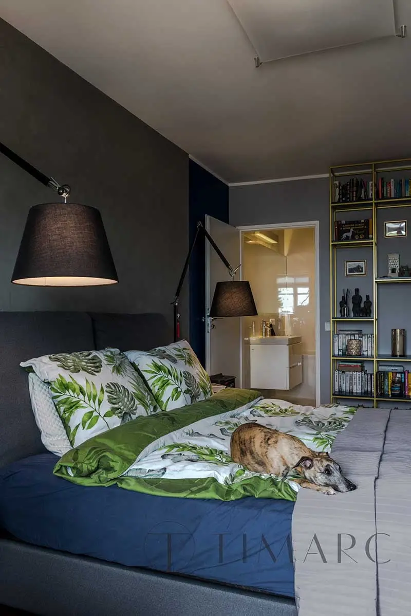 Tropiki i błękity w nieziemskim mieszkaniu | Proj: TIM Arc by TiM Grey