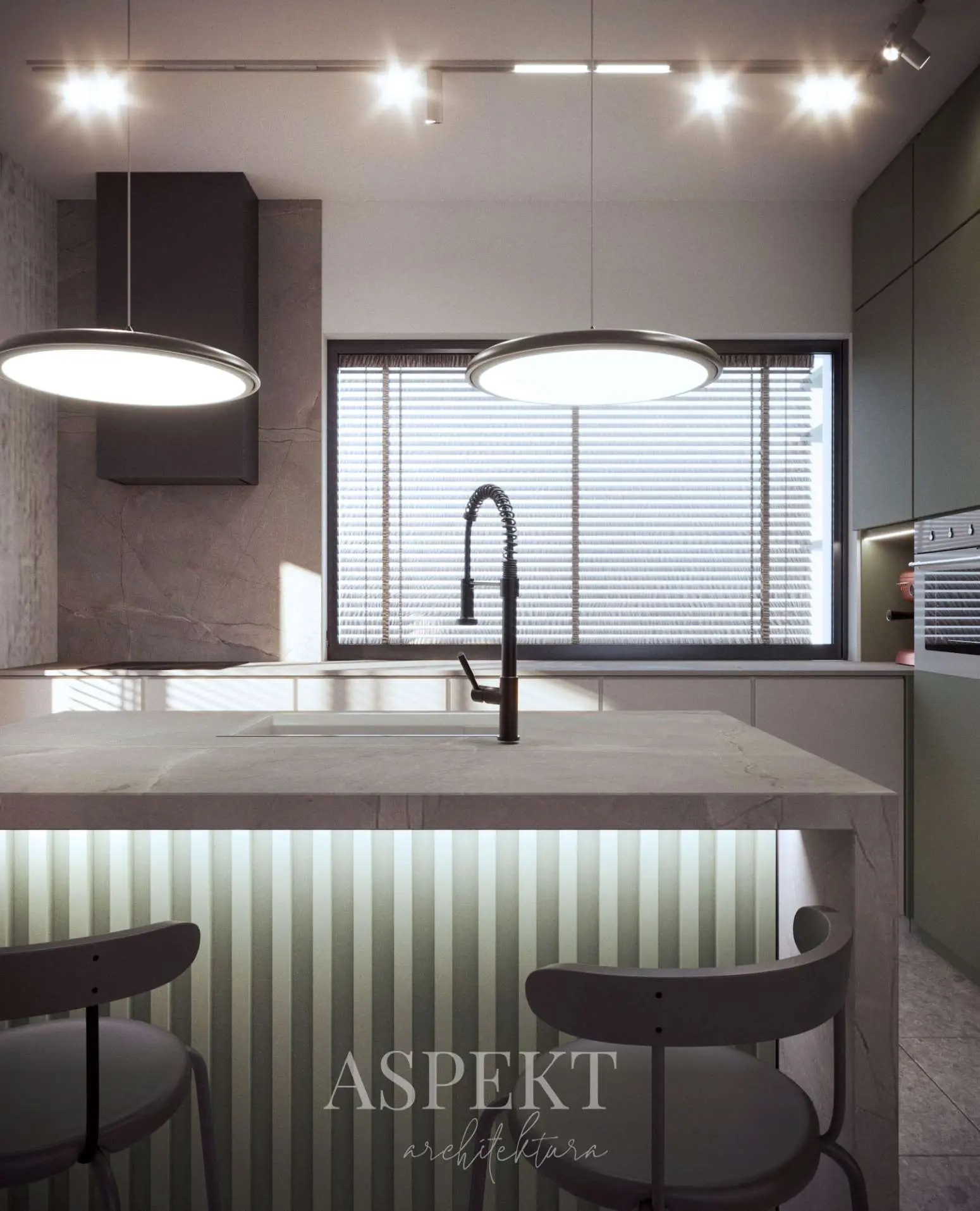 Aspekt kuchnia z oknem