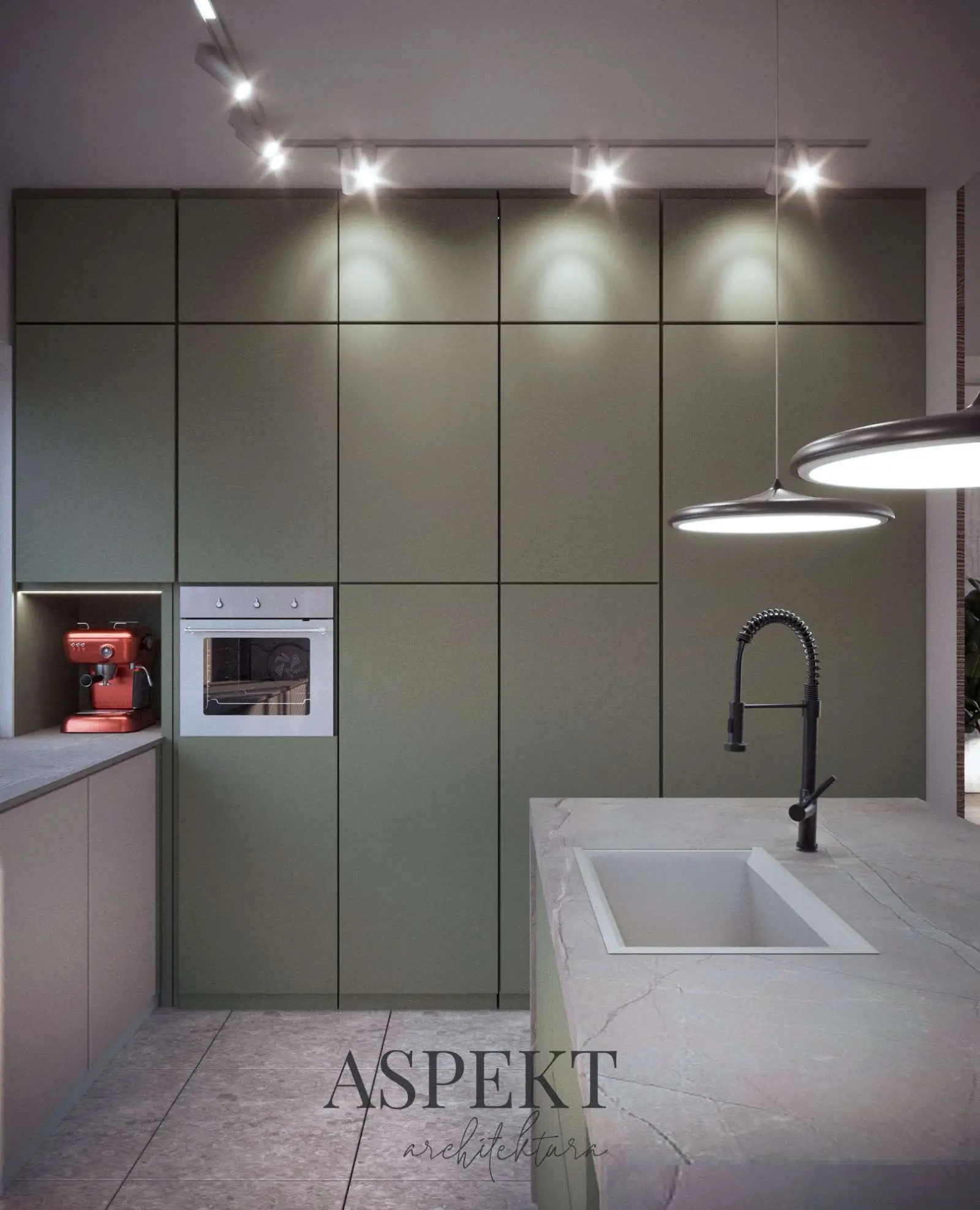 Aspekt wyspa w kuchni