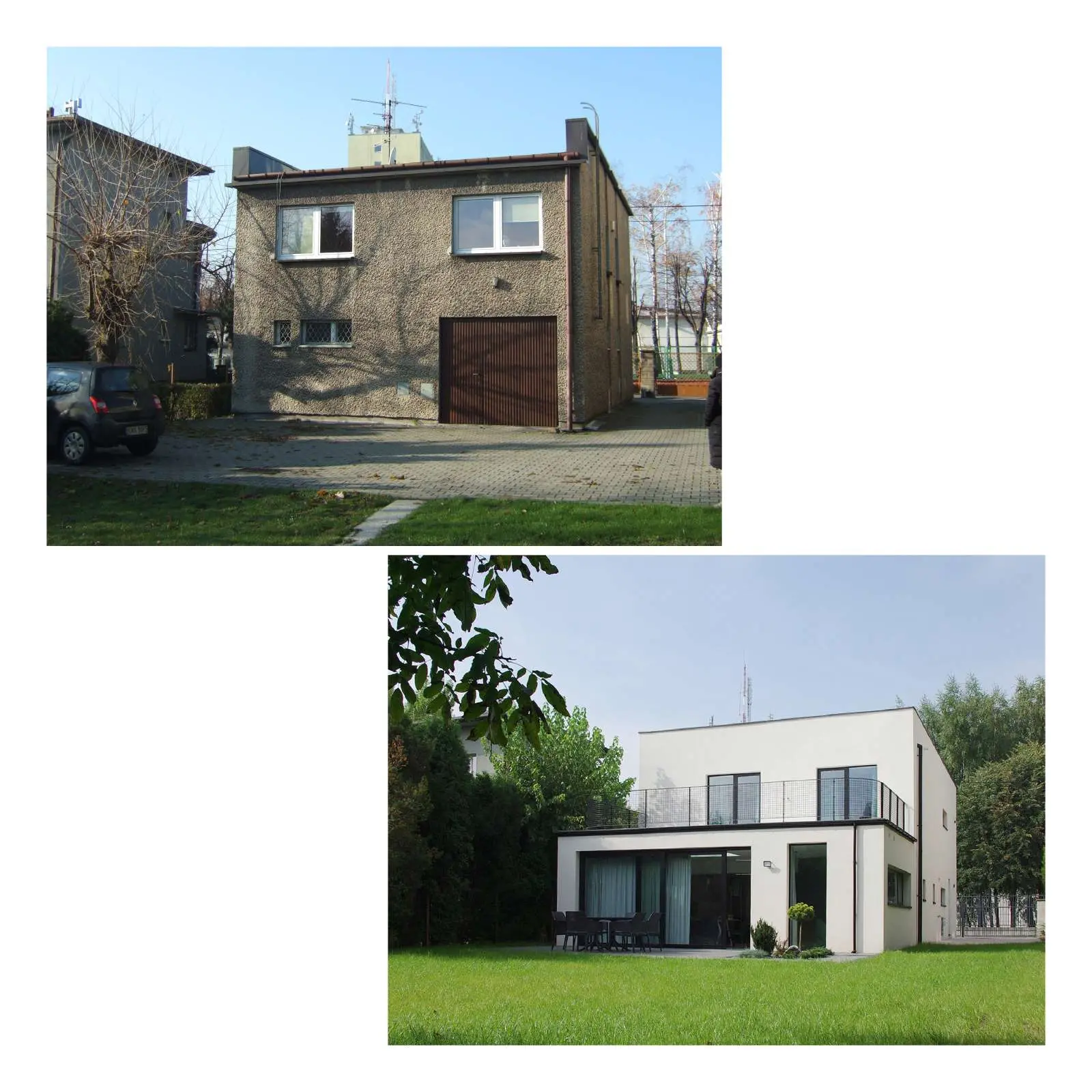 Przebudowa domu jednorodzinnego z lat 70. Zlokalizowana w Katowicach.