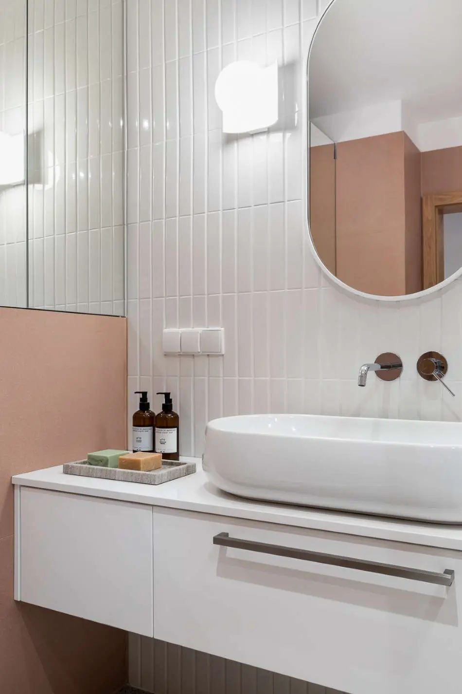 Różowa łazienka | Proj. Ewa Prejs