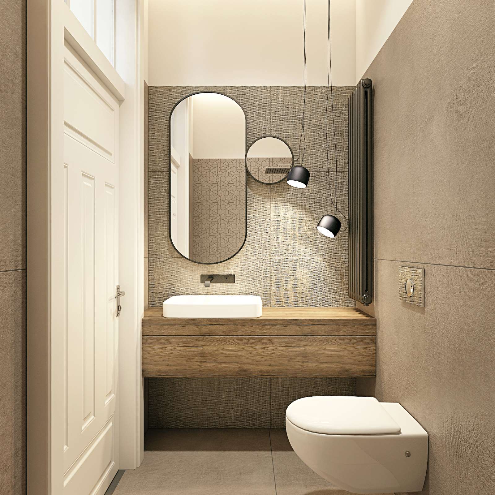 Łazienka z prysznicem Proj.: Mocolocco