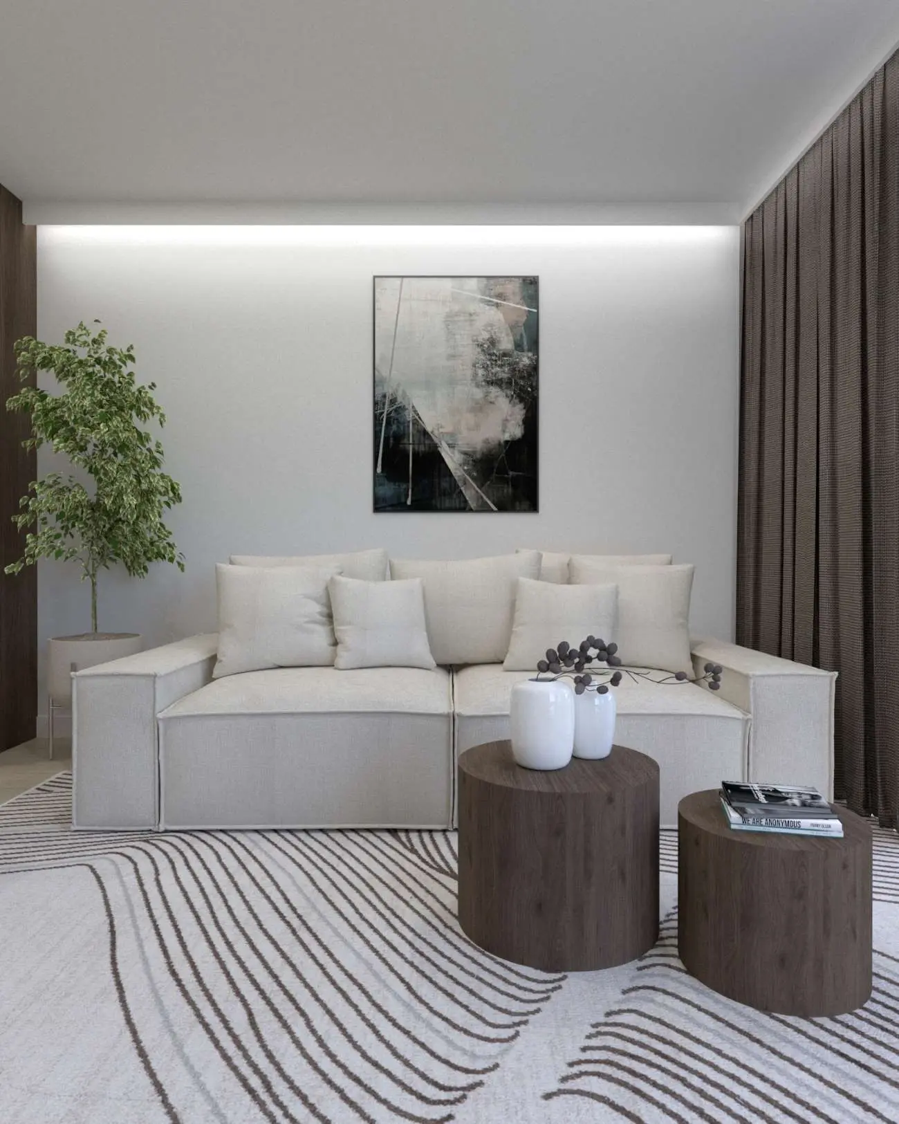 Wizualizacja | 47 metrowe mieszkanie w Gliwicach | proj: AVO