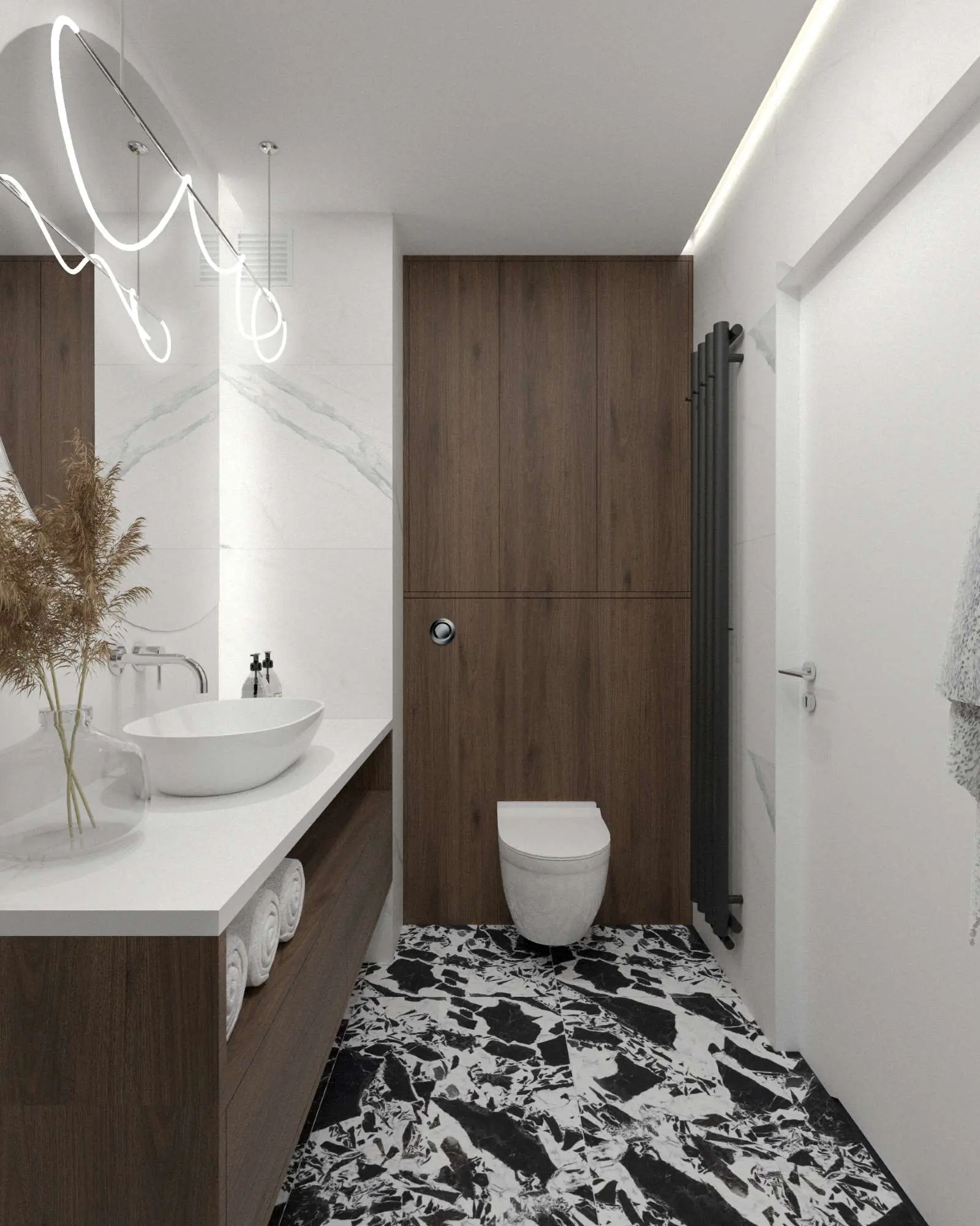 Wizualizacja | 47 metrowe mieszkanie w Gliwicach | proj: AVO