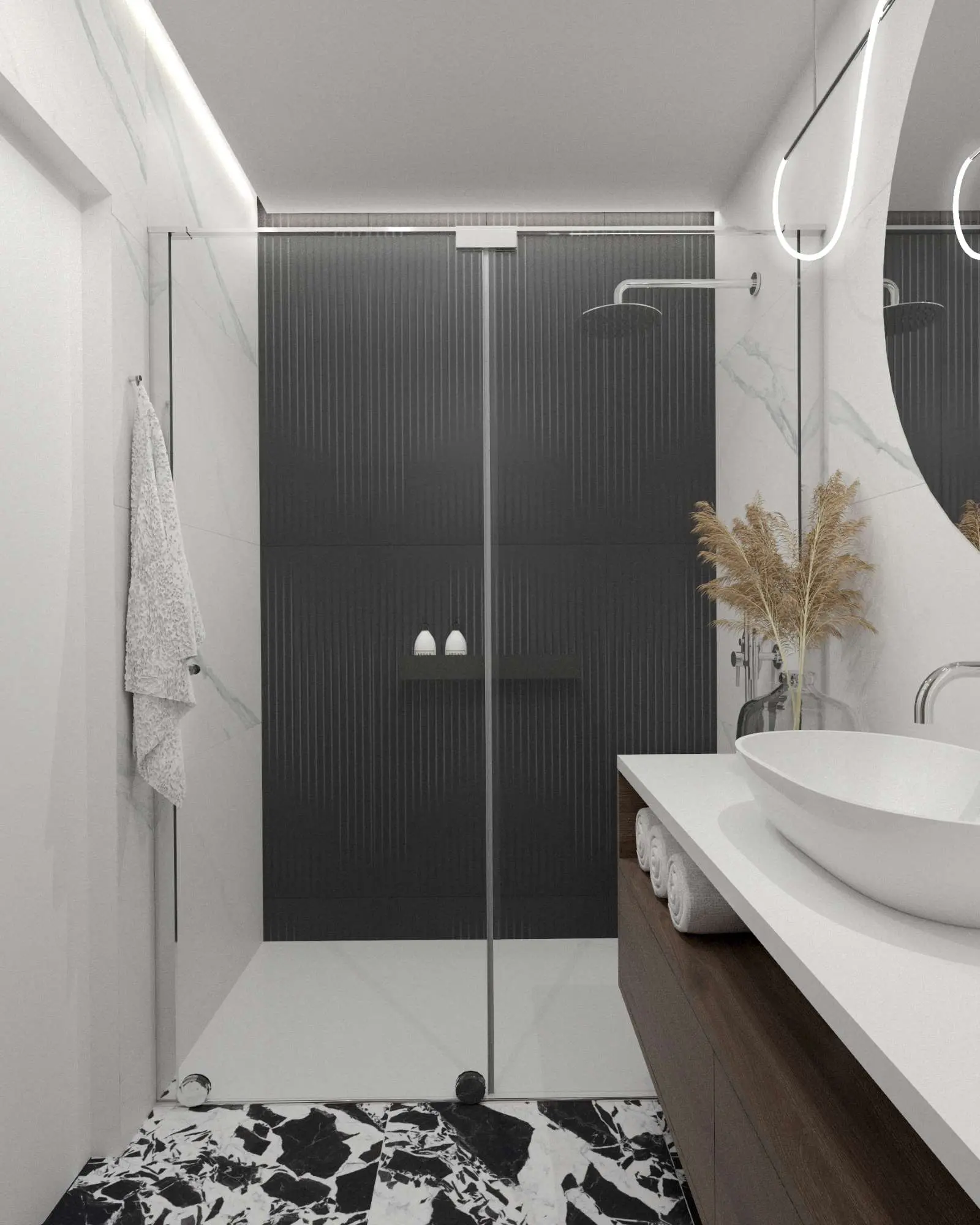 Wizualizacja | 47 metrowe mieszkanie w Gliwicach | proj: AVO