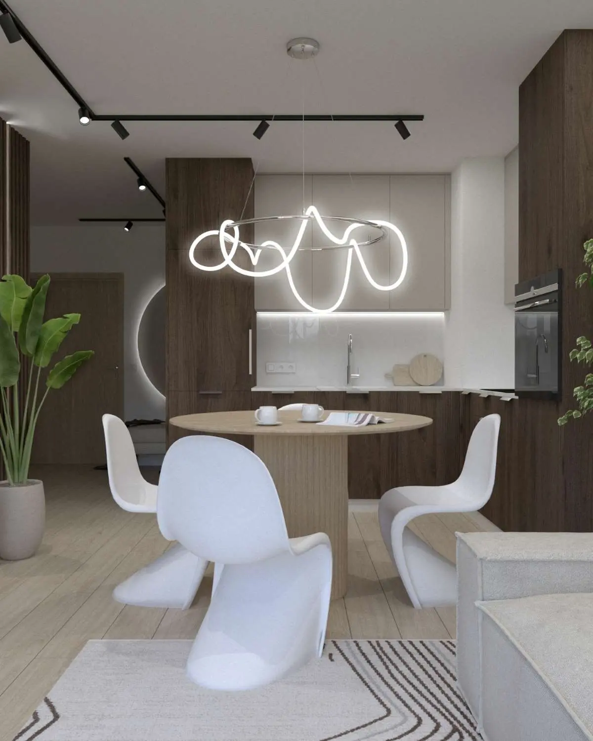 Wizualizacja | 47 metrowe mieszkanie w Gliwicach | proj: AVO