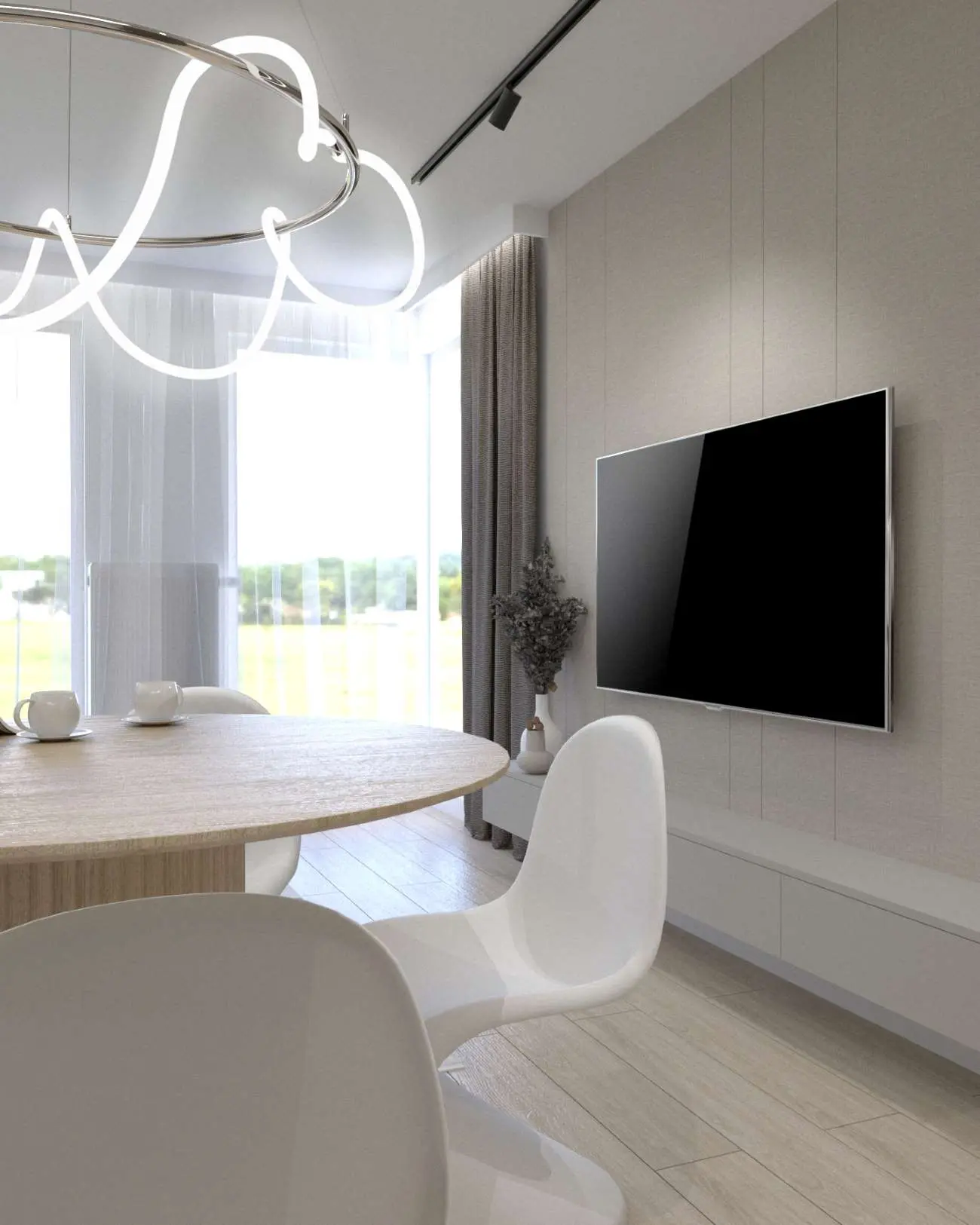 Wizualizacja | 47 metrowe mieszkanie w Gliwicach | proj: AVO