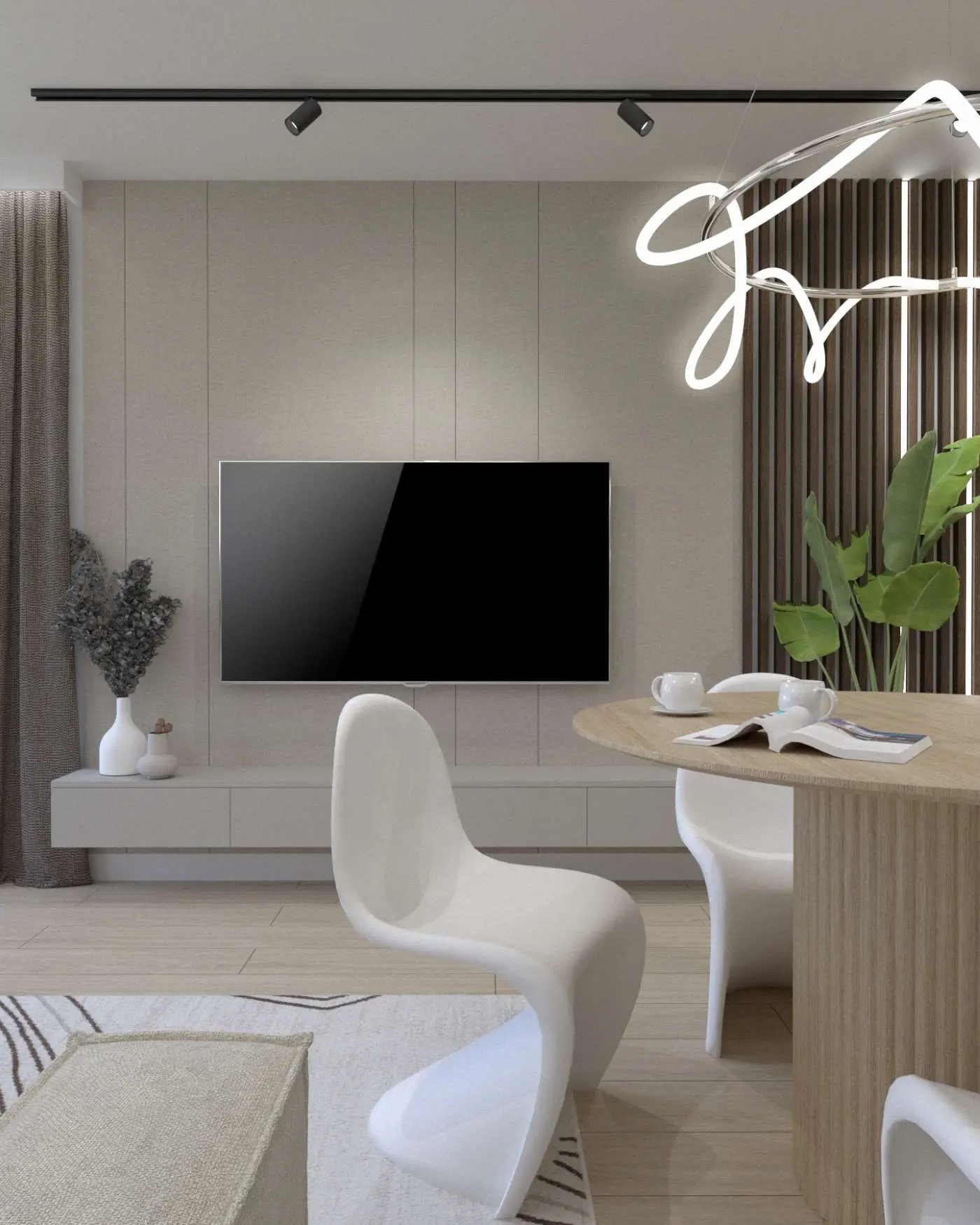 Wizualizacja | 47 metrowe mieszkanie w Gliwicach | proj: AVO