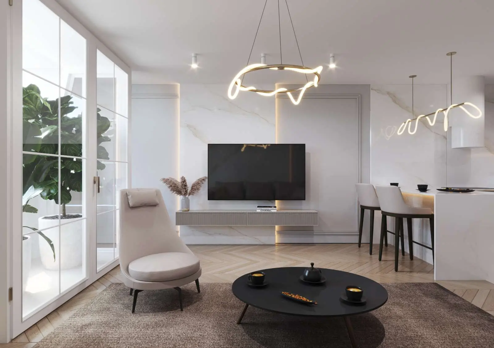 Apartament w beżach 