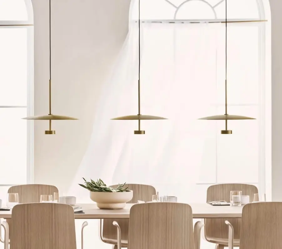 Lampa zwieszana złota Bolia