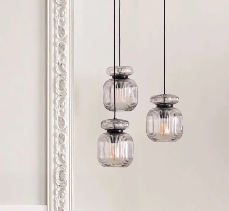 Lampa zwieszana szklana Bolia