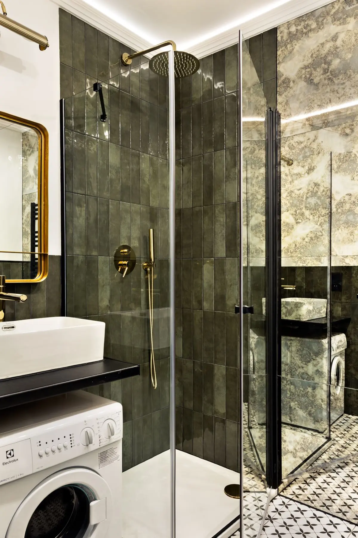 32 metrowe mieszkanie z nutą luksusu | Design: Polański Studio Design: Polański Studio Foto: @dekorialove