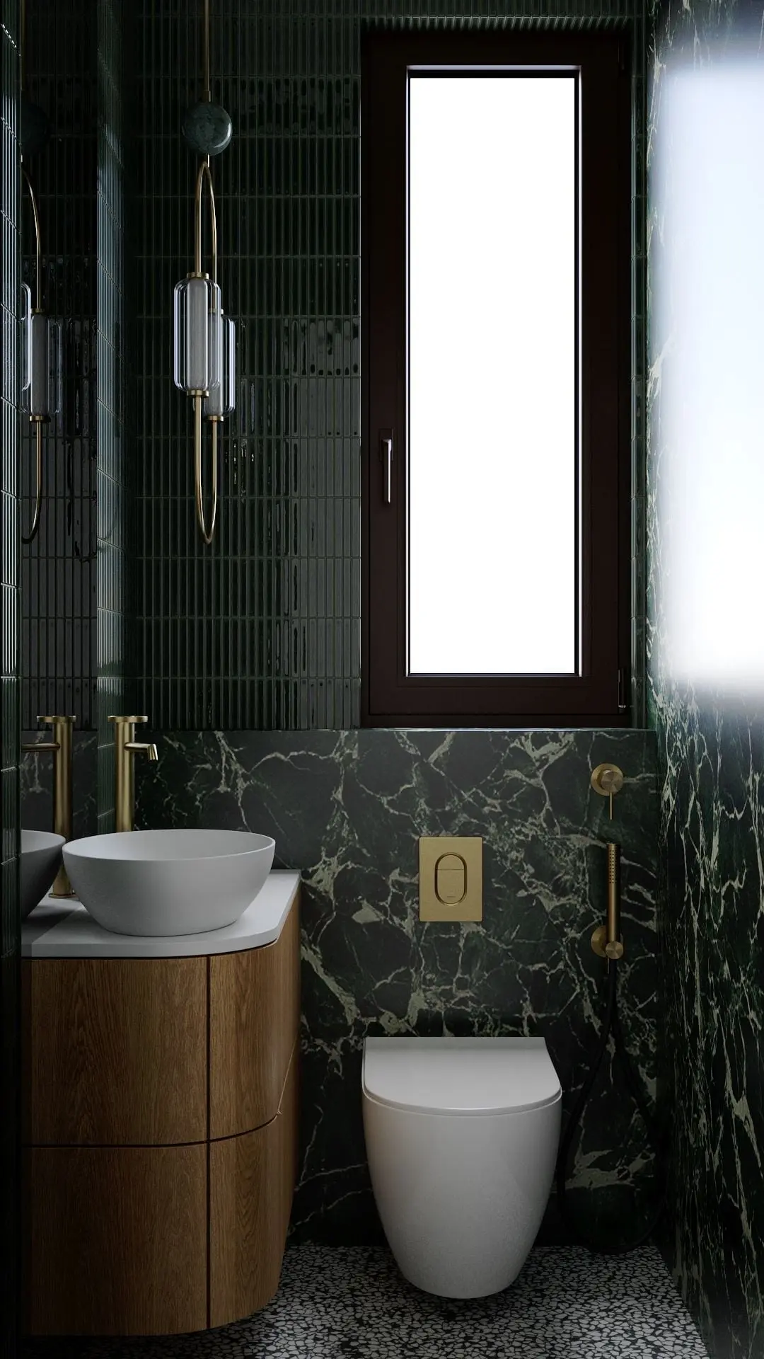 Toaleta gościnna Zuterek Zboina Architektura