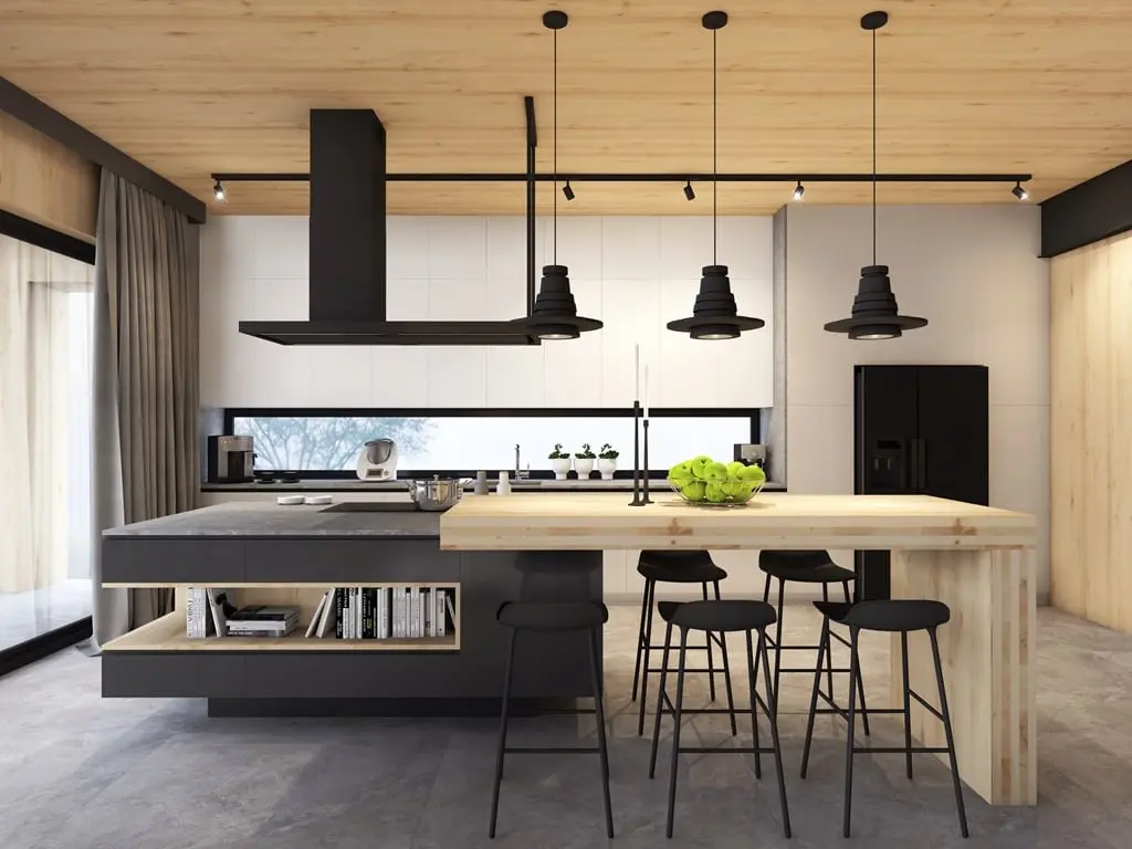 Wizualizacja/ DOM NAD JEZIOREM | PROJ: YO HOME DESIGN PROJEKTOWANIE WNĘTRZ