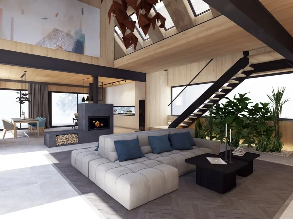 DOM NAD JEZIOREM | PROJ: YO HOME DESIGN PROJEKTOWANIE WNĘTRZ