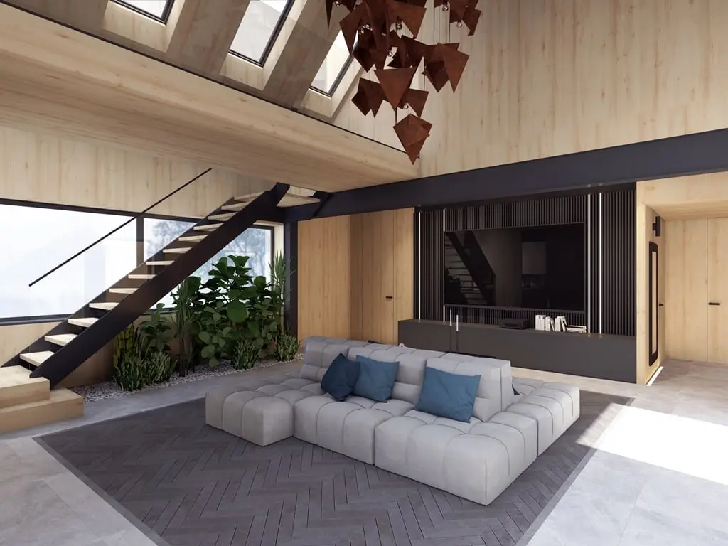 DOM NAD JEZIOREM | PROJ: YO HOME DESIGN PROJEKTOWANIE WNĘTRZ