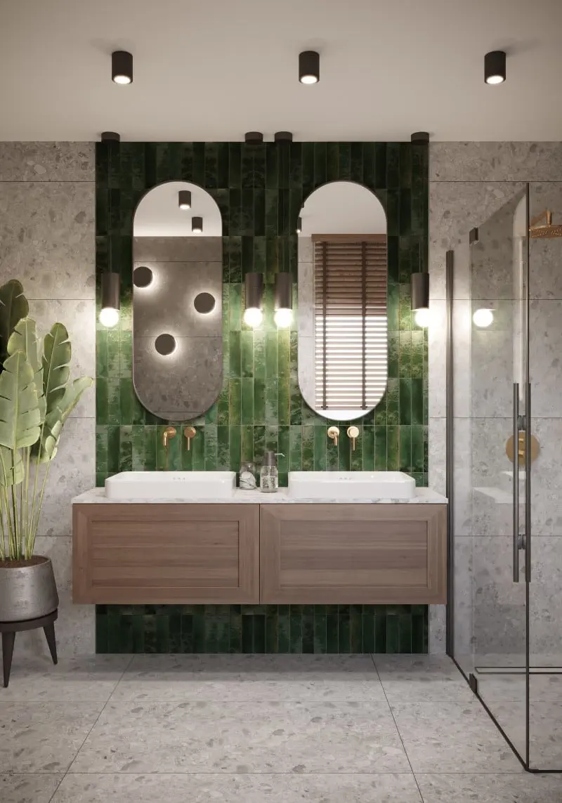 Zieleń w aranżacji łazienki