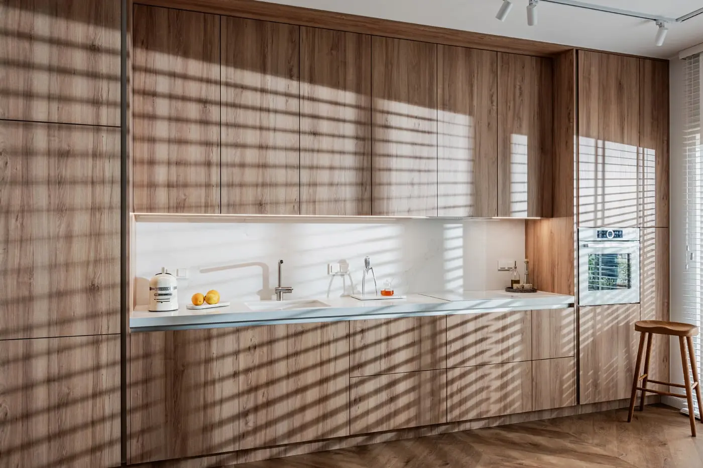 Projekt: Aleksandra Polakowska, Pracownia Architektury Wnętrz Deer Design Projekt mebli: Daniel Stochniałek z Pracowni Stolarskiej Deer Wood Zdjęcia: Zagórny Studio