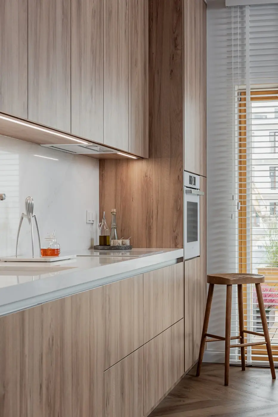 Projekt: Aleksandra Polakowska, Pracownia Architektury Wnętrz Deer Design Projekt mebli: Daniel Stochniałek z Pracowni Stolarskiej Deer Wood Zdjęcia: Zagórny Studio