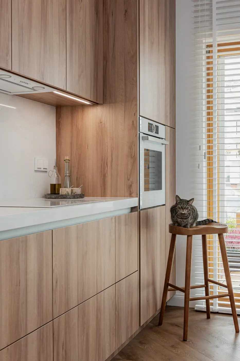 Projekt: Aleksandra Polakowska, Pracownia Architektury Wnętrz Deer Design Projekt mebli: Daniel Stochniałek z Pracowni Stolarskiej Deer Wood Zdjęcia: Zagórny Studio