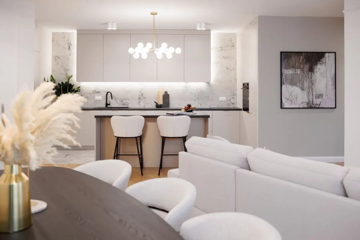 Zamieszkać na wyspie. Apartament w stylu modern classic