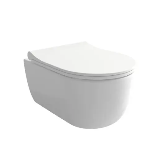 Dolomiti Miska WC wisząca 49 zdeską wolnoopadającą biały połysk