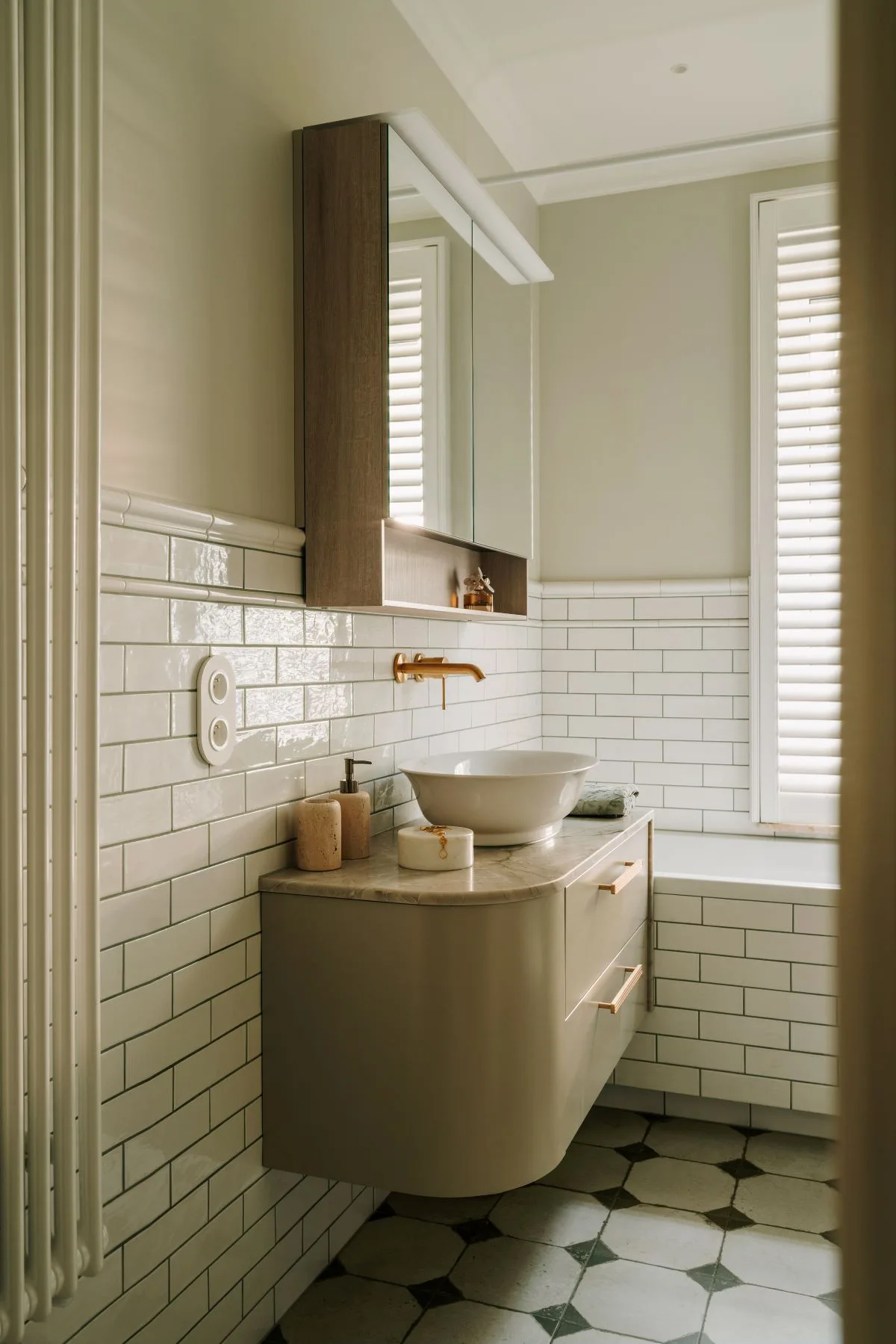 łazienka w stylu retro