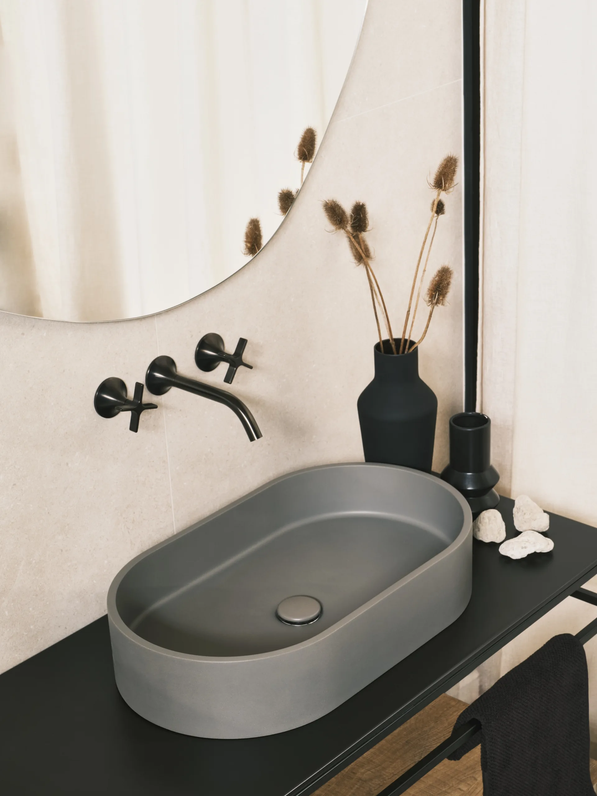 Internity Home Konkrit Umywalka nablatowa Grey (IHCO002D5).jpg