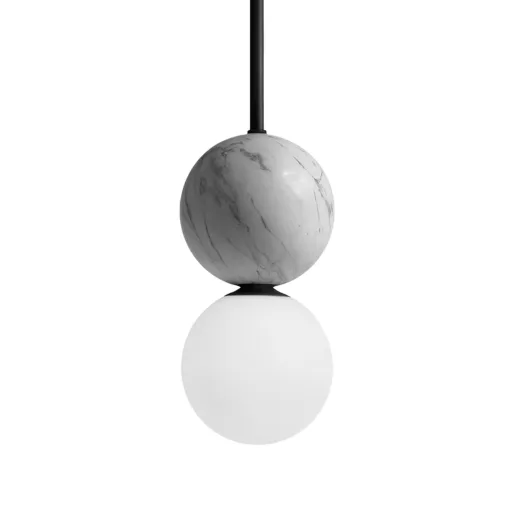 Volterra Lampa wisząca Bicora spell noir / white marble