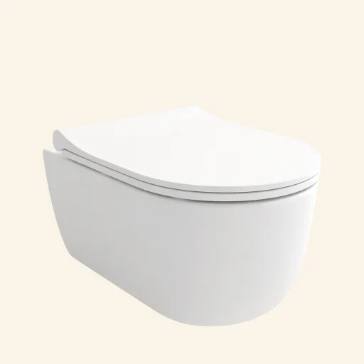 Dolomiti Miska WC wisząca 49 z deską wolnoopadającą biały mat