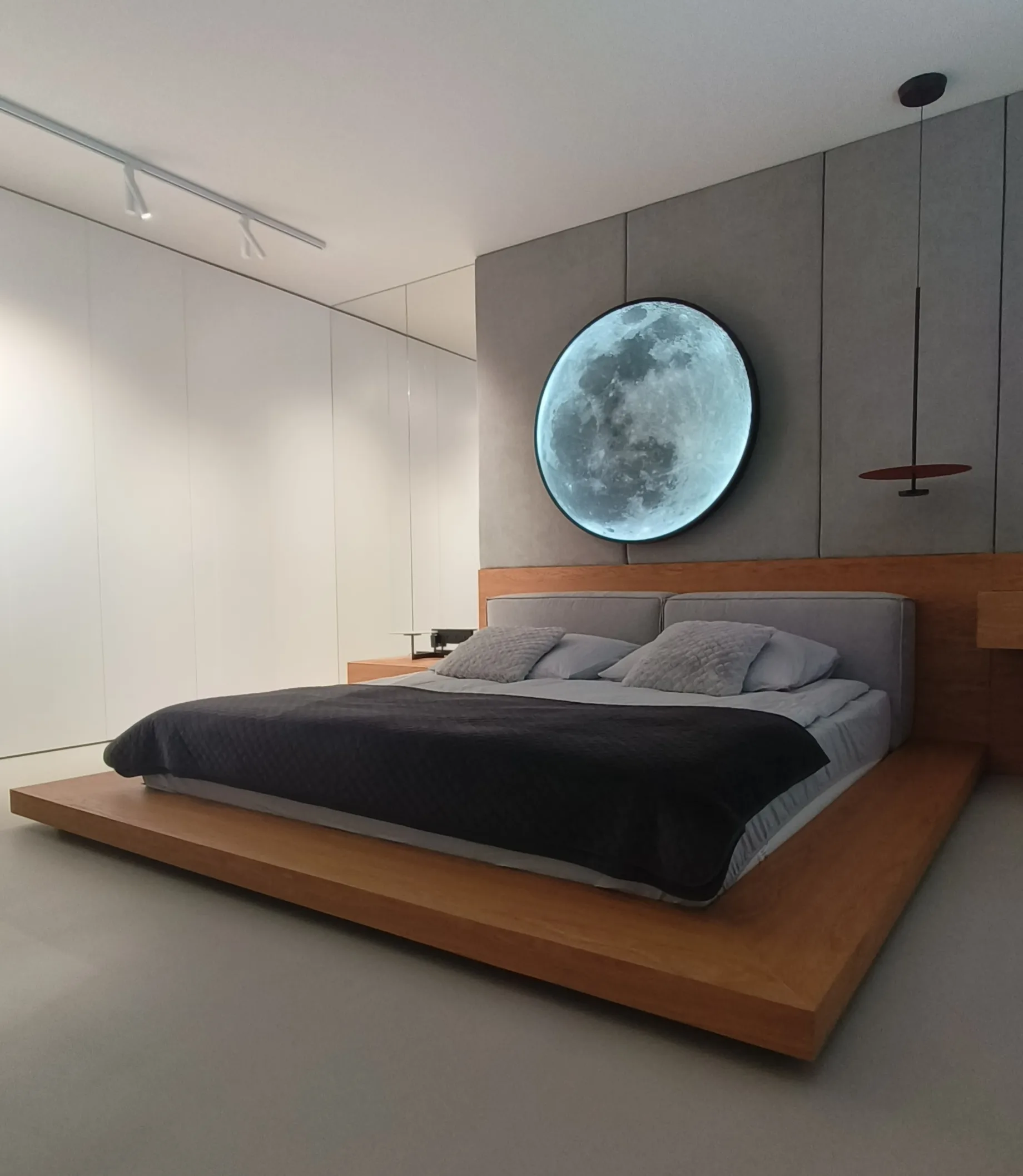 minimalistyczna sypialnia