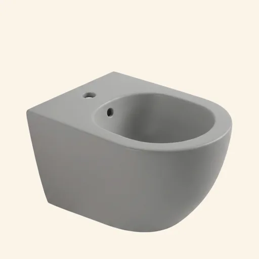Piemonte Bidet wiszący 48x37 Szary matowy