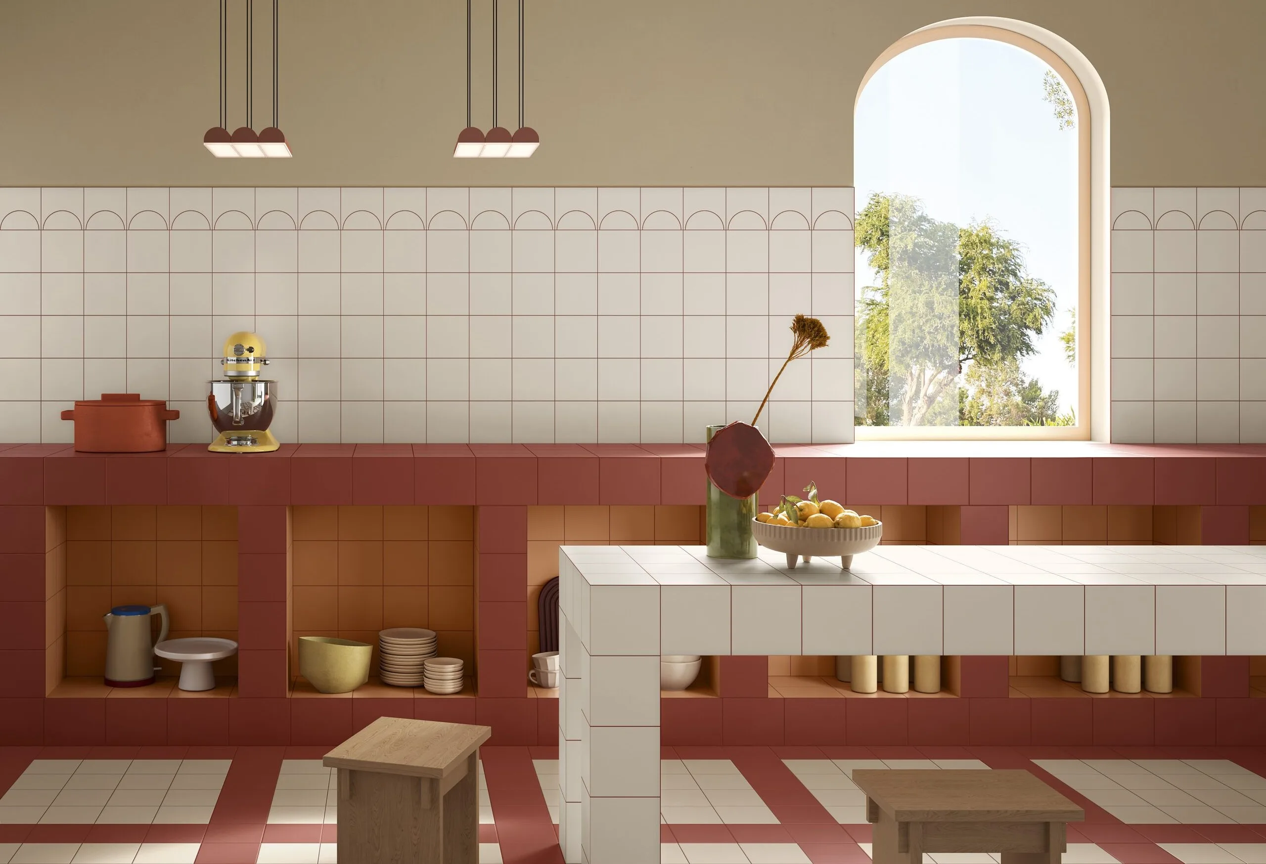 Płytki Quintessenza Ceramiche Färgblock 15×15
